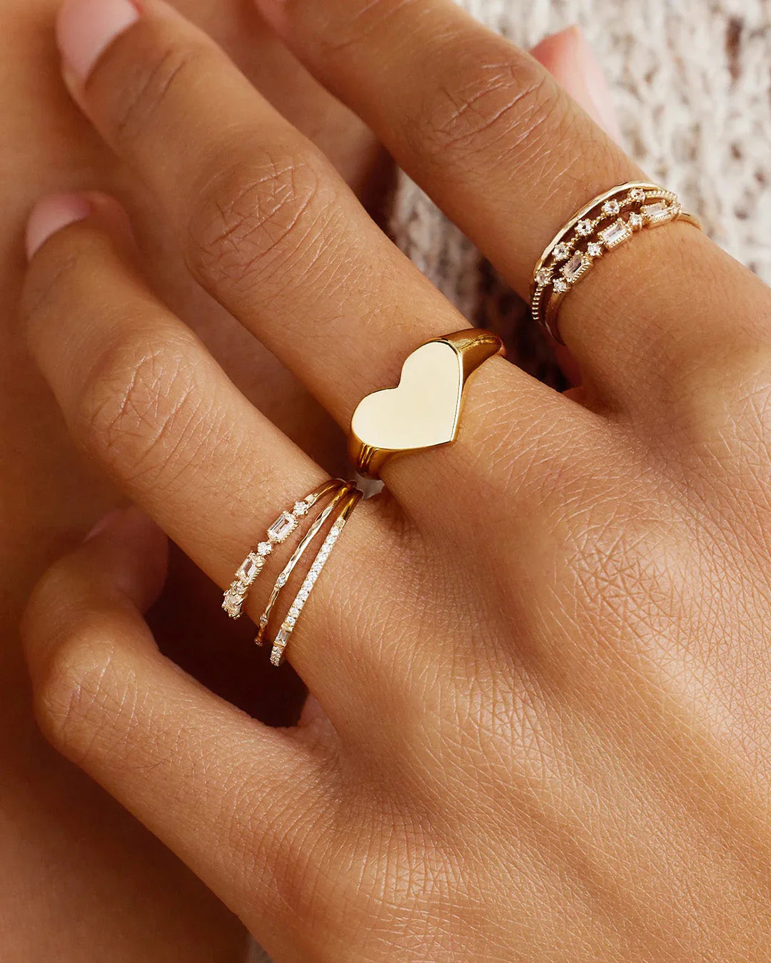 Louise Heart Signet Ring | gorjana