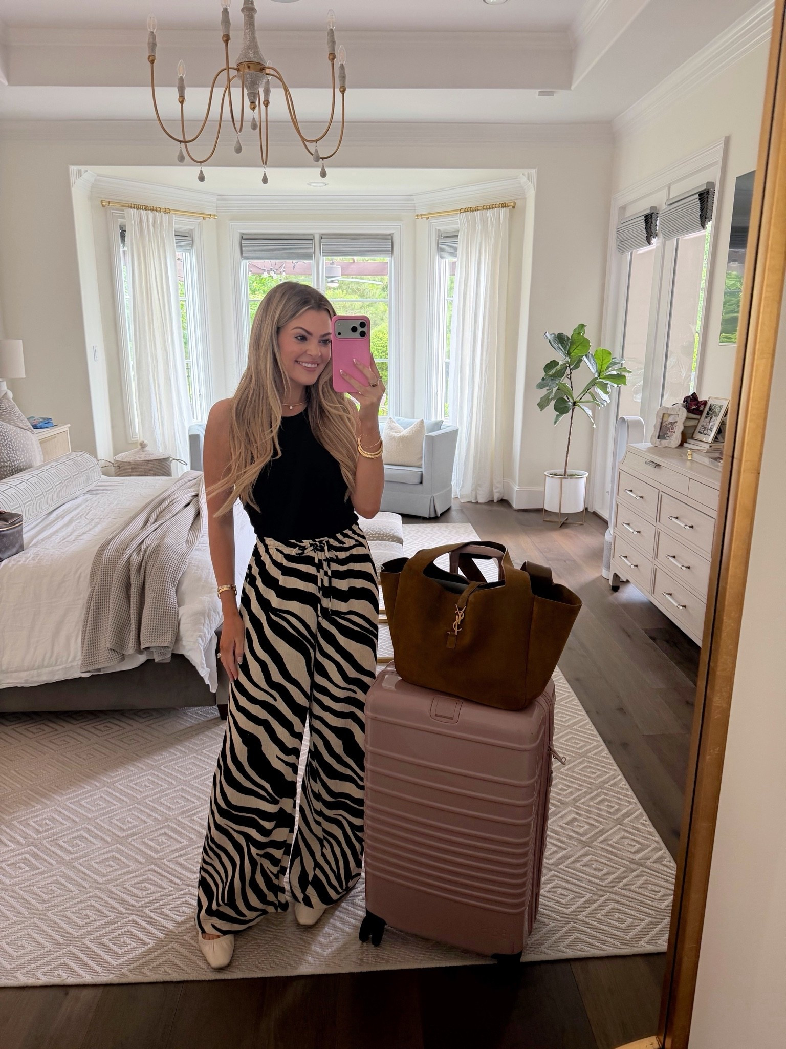today’s travel outfit (wearing size small in everything)

electric picks code: JESS20 

luggage, beis, travel fit, swimsuit cover up, casual wear, ootd, zebra pants, lightweight pants, comfy clothes

#LTKootd #LTKTravel #LTKmomlife