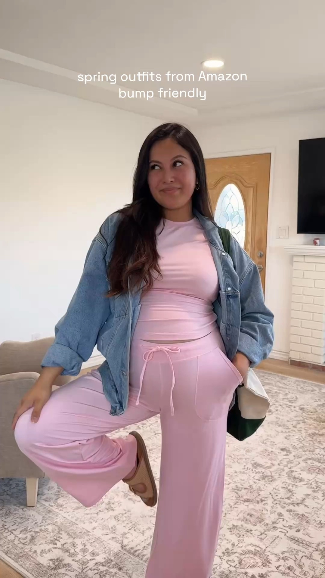 spring outfits from Amazon! high wasited matching sets🌸 pregnancy friendly & so stretchy!✨

#LTKgrwm #LTKootd #LTKBump