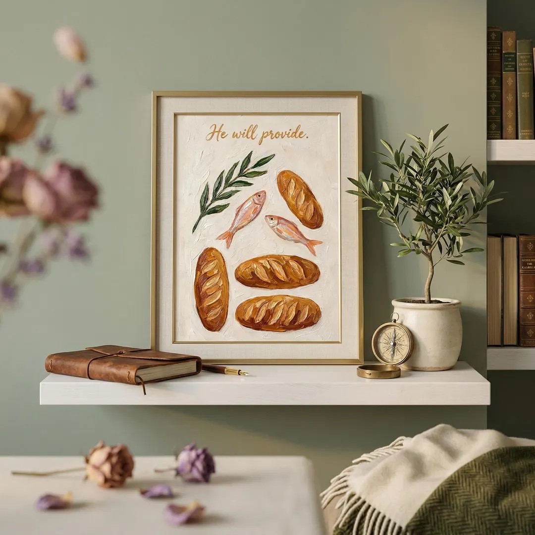 Loaves and Fish Digital Print | Faith Kitchen Art | Modern Christian Wall Art | Etsy Art 


Five loaves two fish print | Etsy home decor | Etsy Christian Art

#LTKHome #LTKSaleAlert #LTKSeasonal