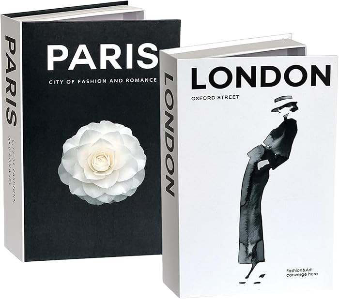 2 Pieces Decorative Book Storage Box, Fake Book, Book Model Box, Decorative Storage Box, Decorati... | Amazon (UK)