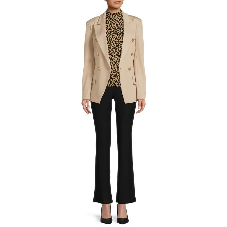 Attitude Unknown Women's Metallic Button Blazer | Walmart (US)