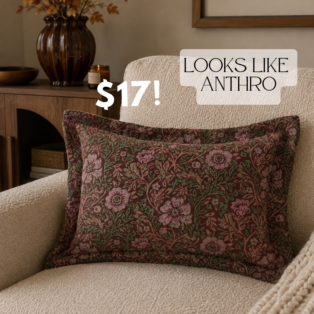 Walmart pillow , fall decor , fall home finds @Walmart // Better Homes & Gardens Edith Vine Decorative Lumbar Jacquard Pillow 14 x 22 Inch

#LTKSeasonal #LTKHome