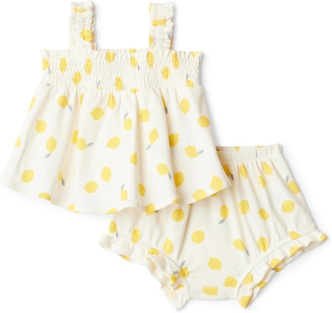 Amazon Essentials x Sofia Grainge Baby Girls' Cotton Sleeveless Shirt and Shorts Play Set | Amazon (US)