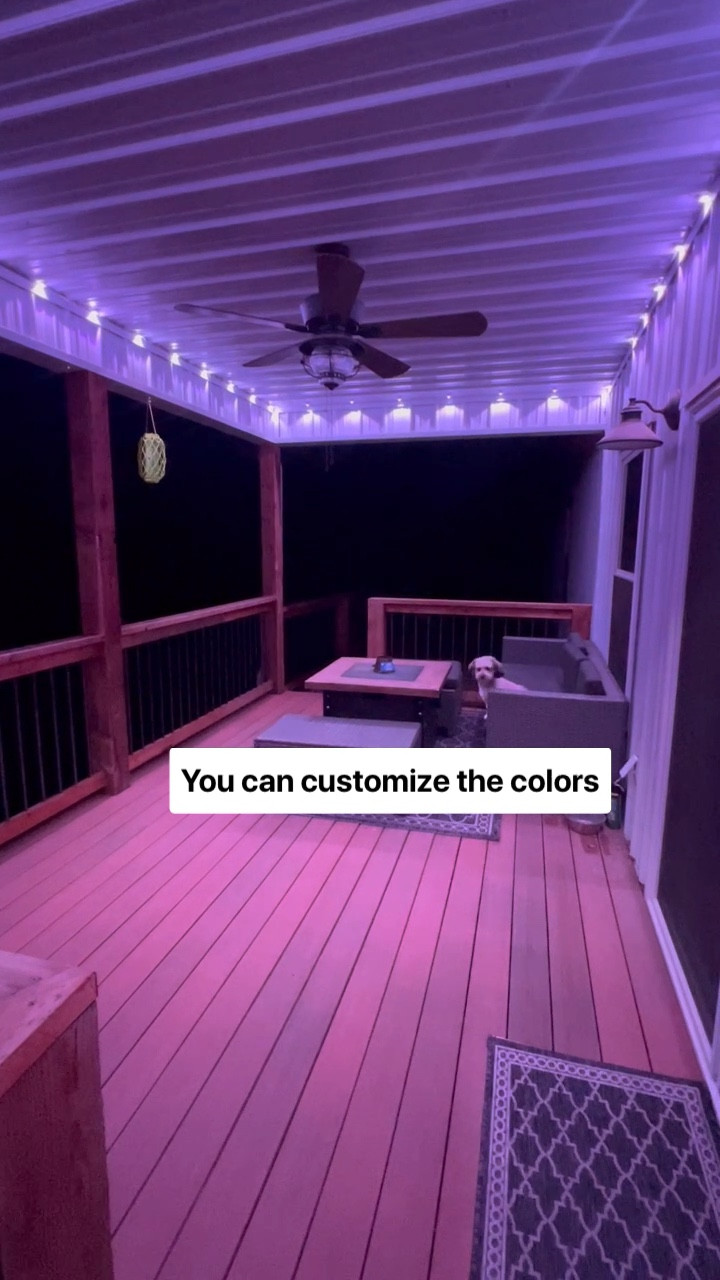 Peel and stick permanent outdoor lights are a game changer for customizing all of the holidays and to root for our favorite sports teams. We have them in our garage and our deck. They stay up year round. You can customize the colors and patterns and set them on a timer or control through an app on your phone or remote. Must have for the holidays!

#LTKHome #LTKSaleAlert #LTKxPrimeDay