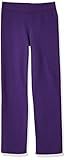 Hanes Girls' Big ComfortSoft EcoSmart Open Bottom Leg Sweatpants, Purple Thora, X Small | Amazon (US)