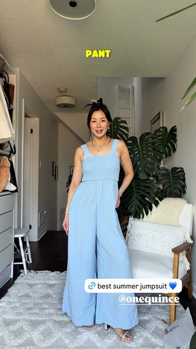 I found the perfect summer jumpsuit from @onequince! This organic cotton is so comfortable and soft to wear. I love that it comes in so many colours but this baby blue is my favorite. I’m 54 and it’s the perfect length for me. And the shoulder straps are adjustable as well. such a great wardrobe, staple for your summer capsule.

#LTKsummer #LTKcanada #LTKpetite