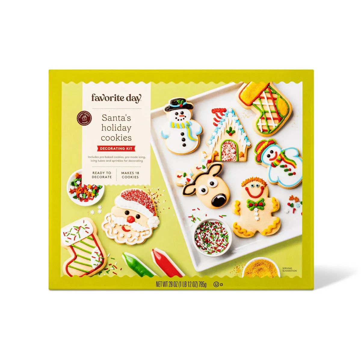 Holiday Santa's Workshop Sugar Cookies - 28oz/18ct - Favorite Day™ | Target