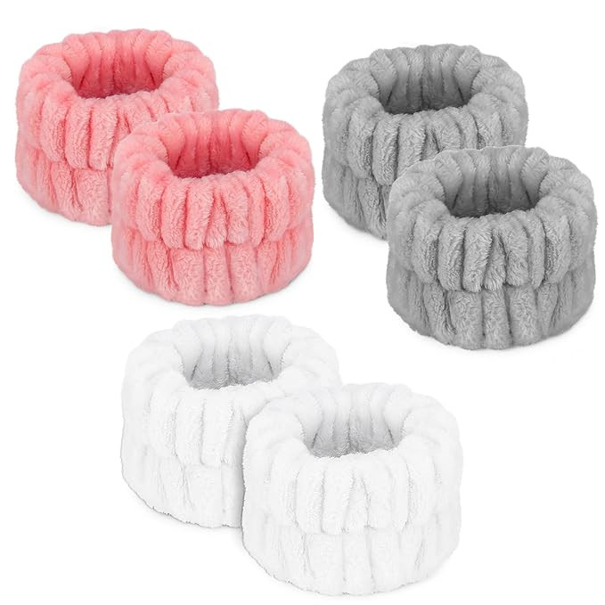 Women's Wrist Towels for Washing Face, Microfiber Spa Wash Towel Band, Face Washing Absorbent Wri... | Amazon (US)