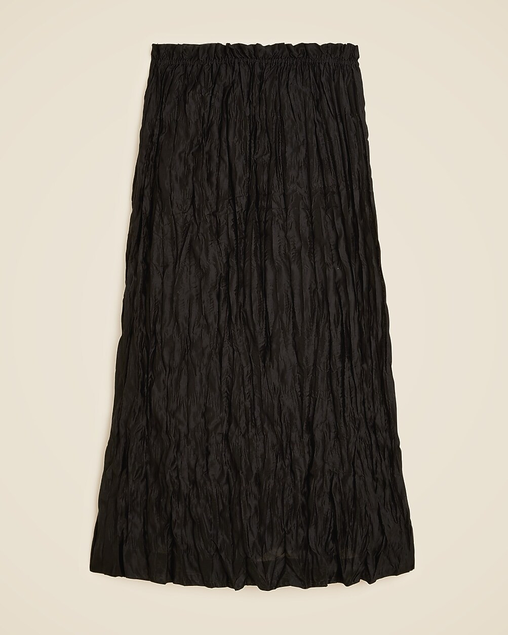 Crinkled gathered-waist skirt | J. Crew US