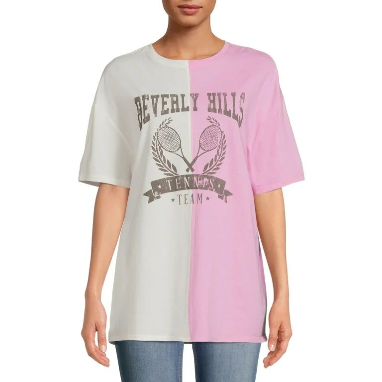 Grayson Social Women's and Women's Plus Beverly Hills Two-Tone Graphic Sleep Shirt | Walmart (US)