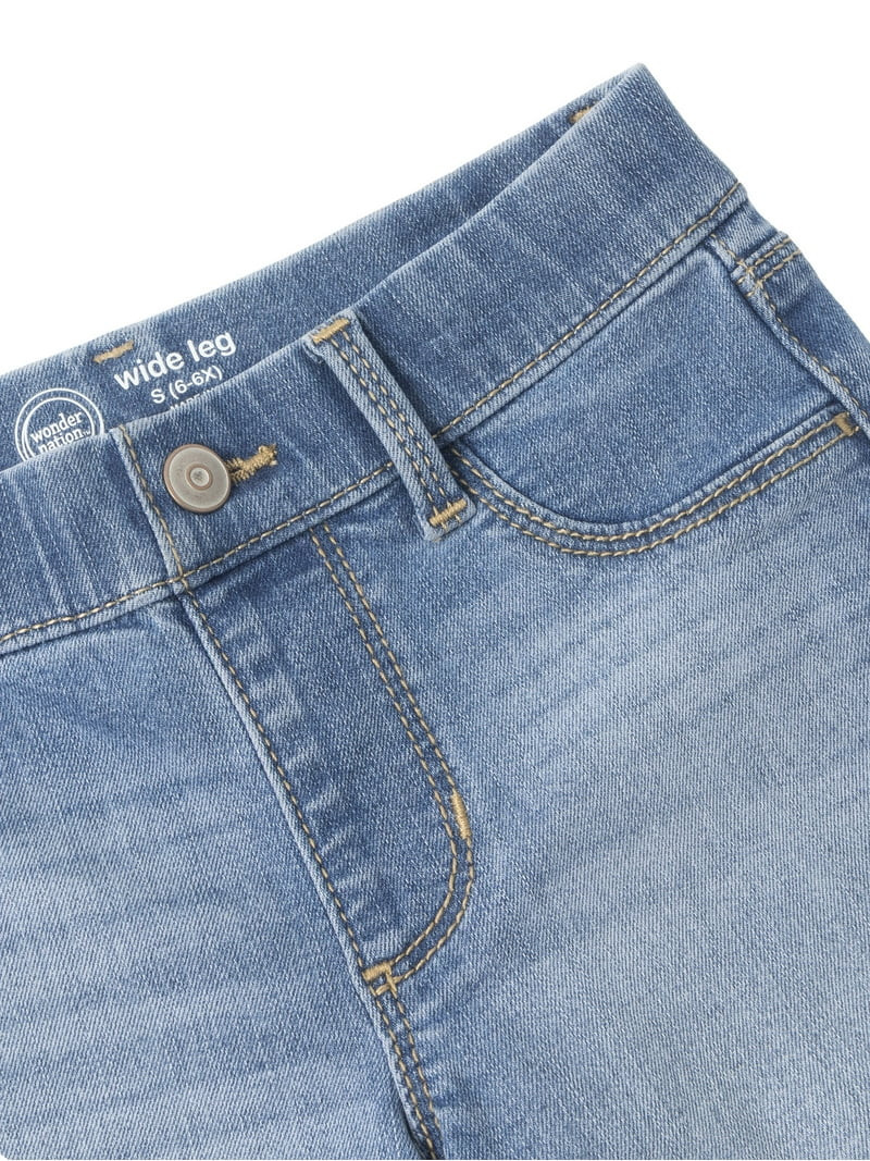 Wonder Nation Girls Fashion Wide Leg Jegging, Sizes 4-18 & Plus | Walmart (US)