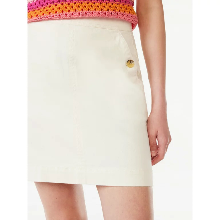 Free Assembly Women's High Rise Sailor Mini Skirt | Walmart (US)
