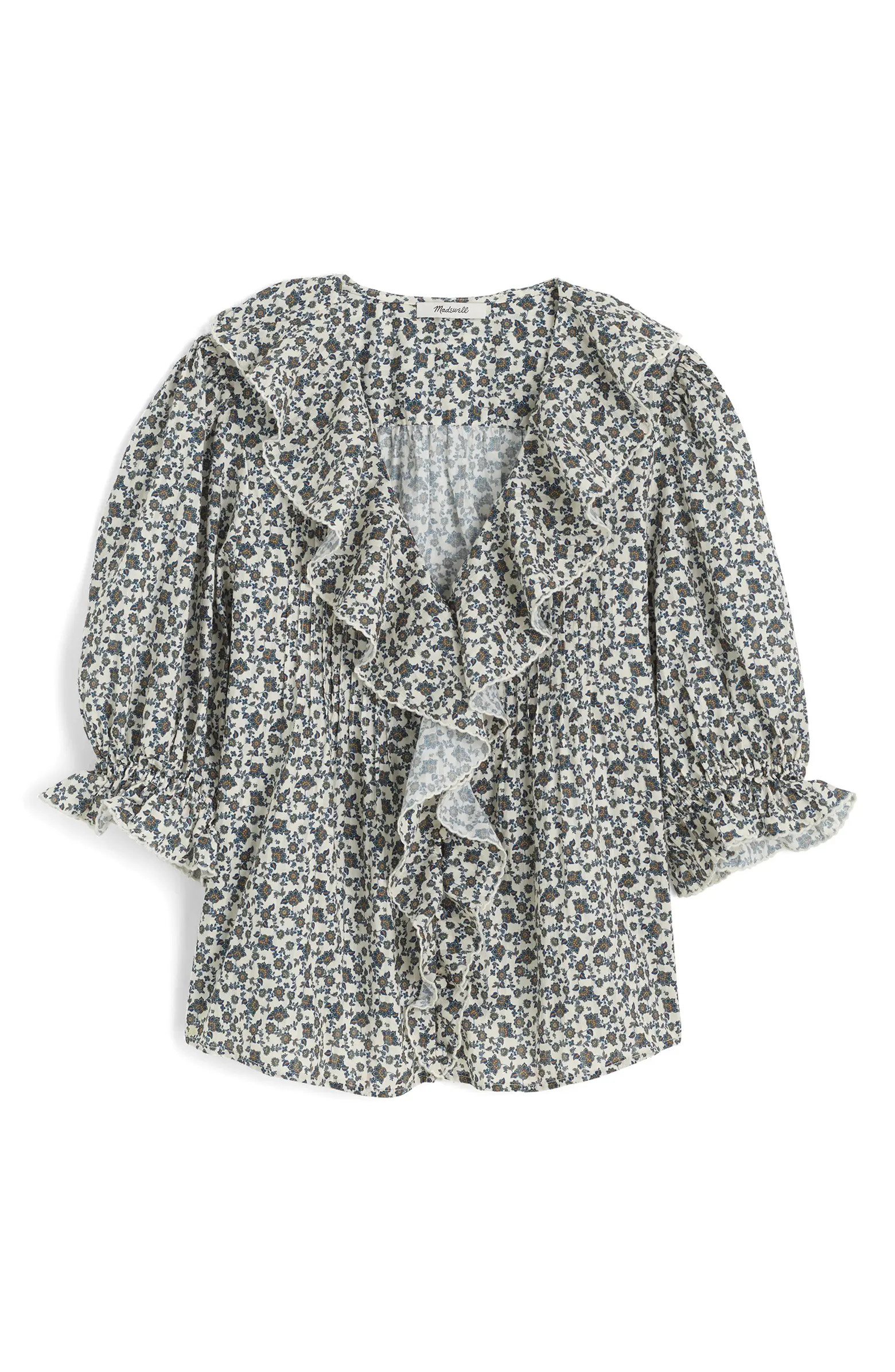 Ruffle Pintuck Puff Sleeve Top | Nordstrom