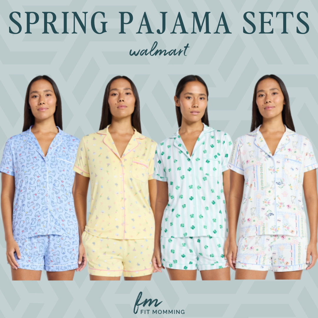 The cutest spring pajama sets at Walmart 🌼😍  

 