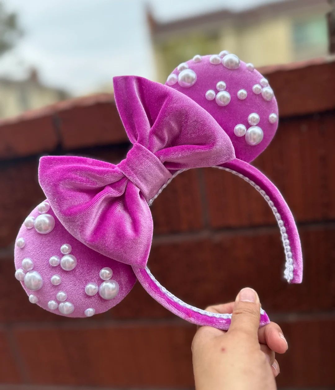 Pinkberry Pearl Minnie Ears | Etsy (US)