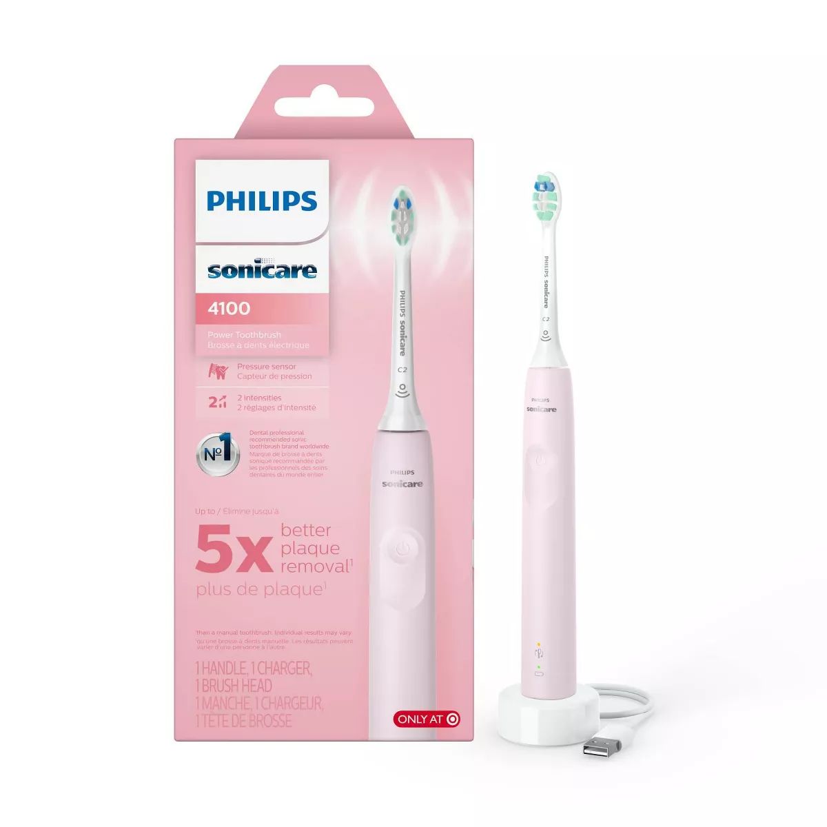Philips Sonicare 4100 Plaque Control Rechargeable Electric Toothbrush | Target
