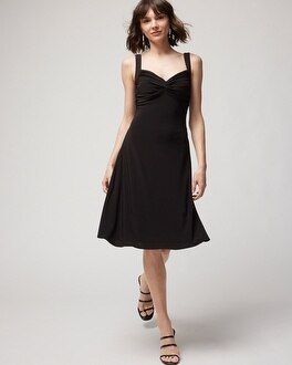 Matte Jersey Sweetheart Twist Front Dress | White House Black Market