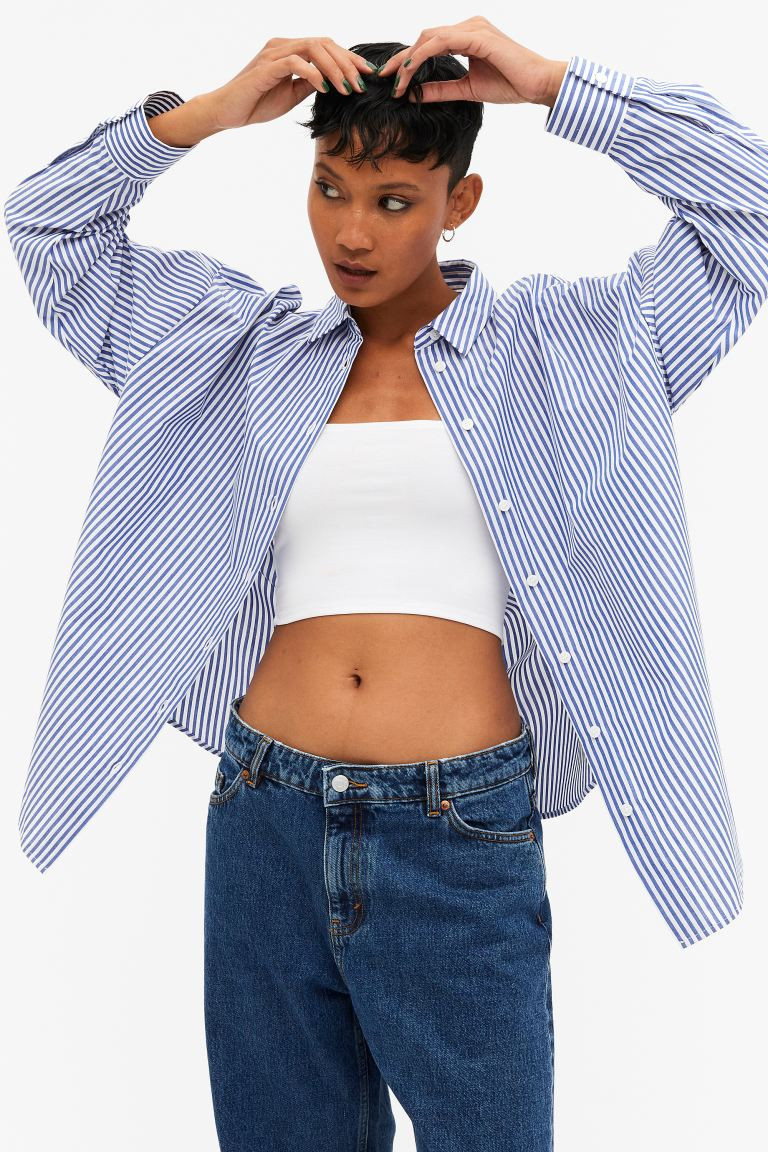 Oversized cotton shirt | H&M (UK, MY, IN, SG, PH, TW, HK)