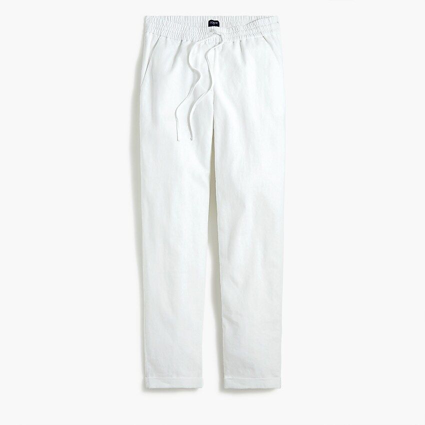 Linen-cotton drawstring pant | J.Crew Factory