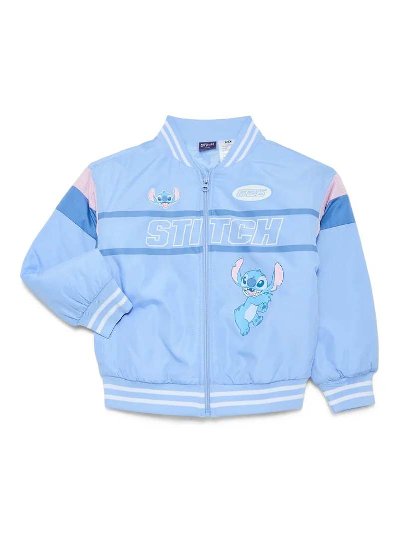 Lilo & Stitch Girls Bomber Jacket, Sizes XS-L - Walmart.com | Walmart (US)