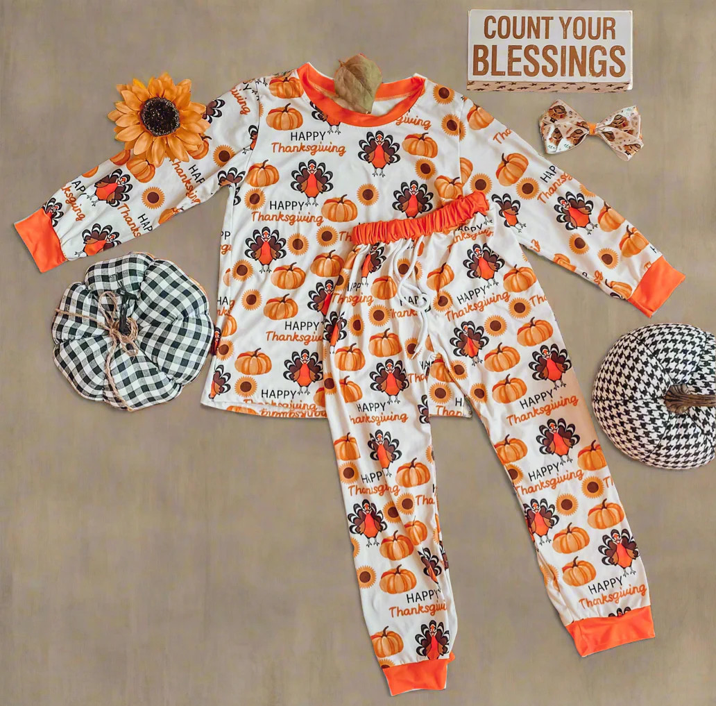 Robbie Thanksgiving Pajamas | Arabella Suzette