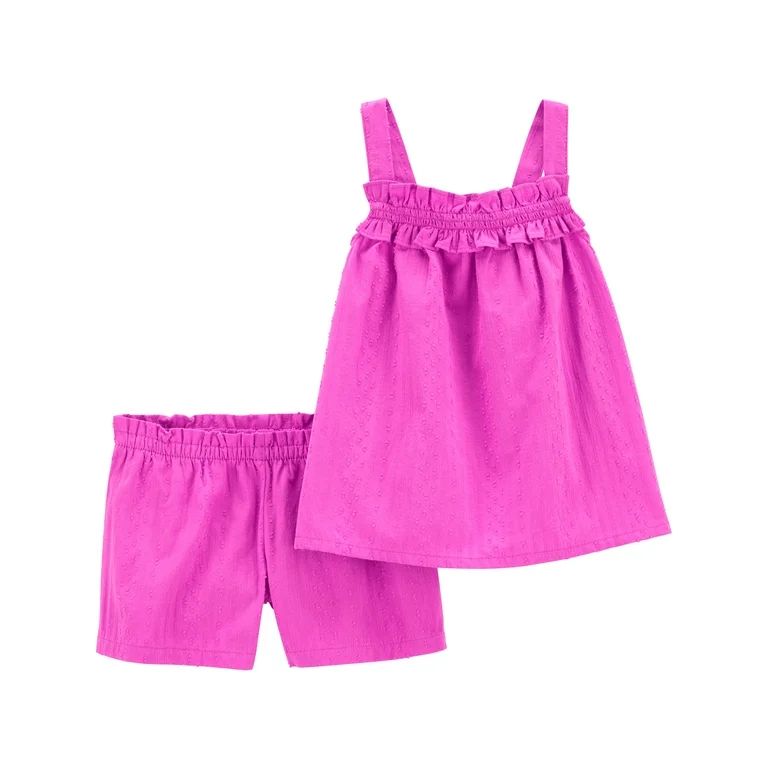 Carter's Child of Mine Toddler Girl Shorts Outfit Set, 2-Piece, Sizes 12M-5T - Walmart.com | Walmart (US)