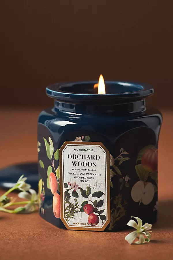 Apothecary 18 Spice Orchard Woods Ceramic Jar Candle | Anthropologie (US)