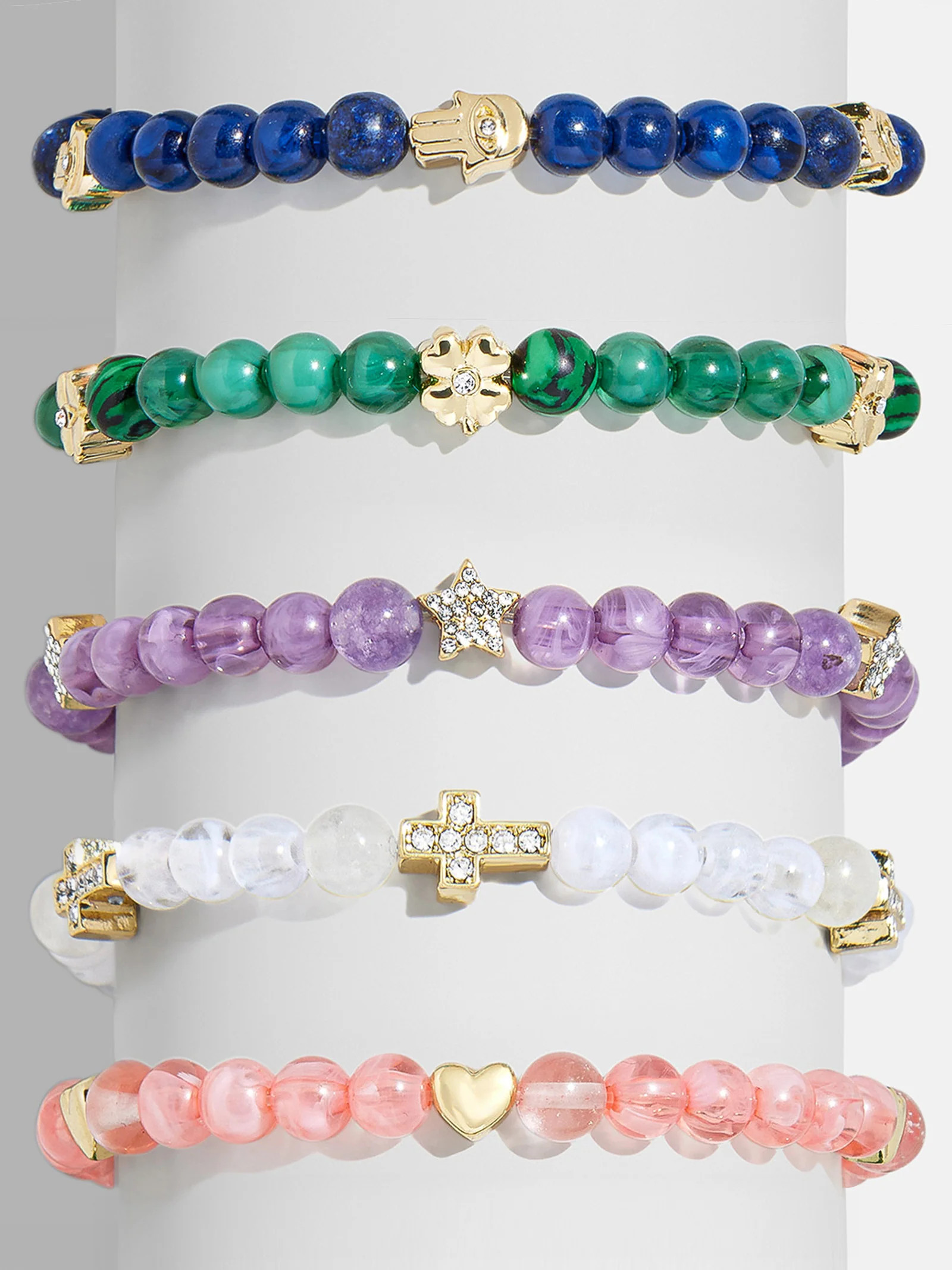 Peace of Mind Semi-Precious Bracelet - Cross | BaubleBar