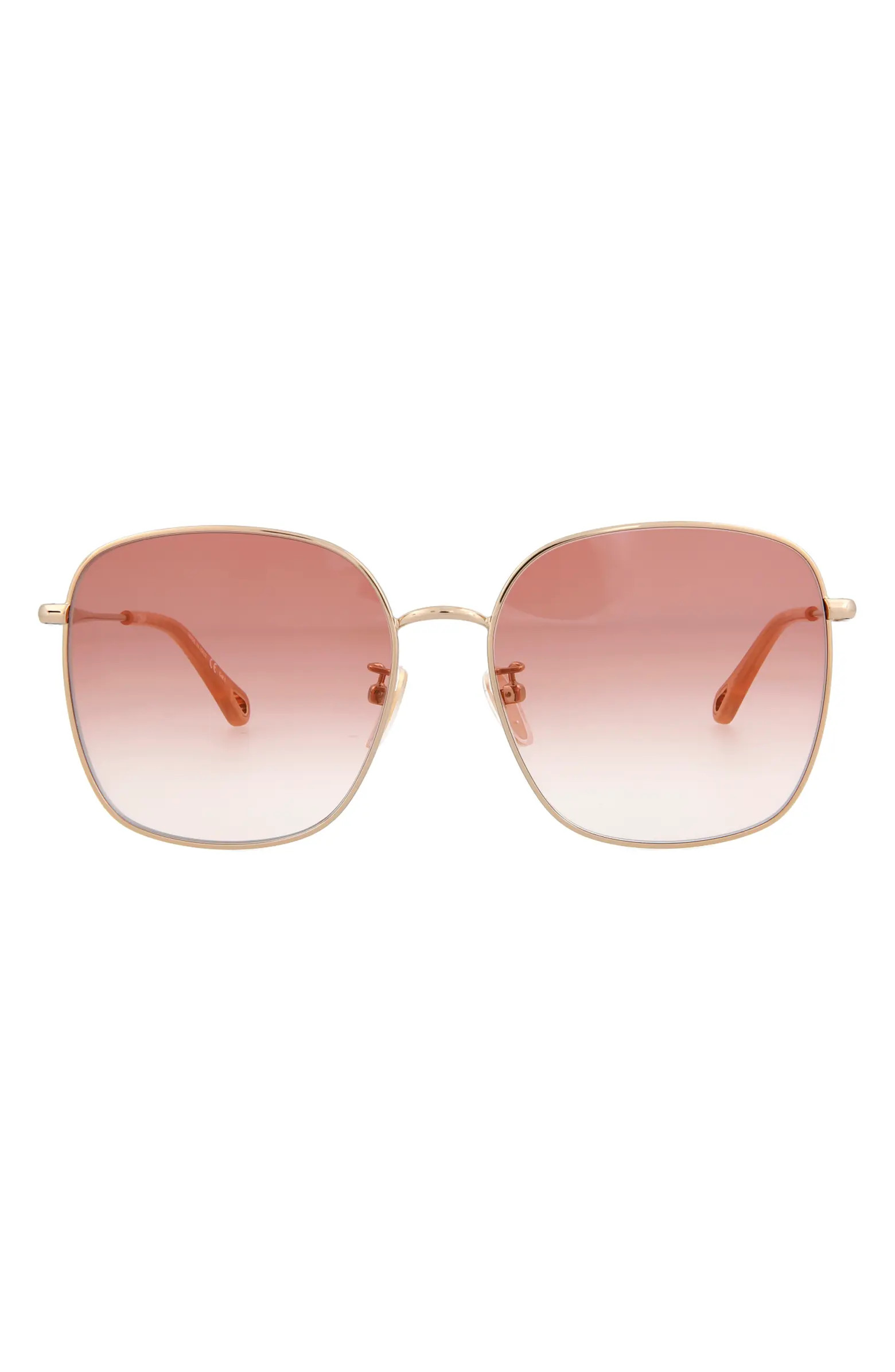 Chloé 58mm Gradient Square Sunglasses | Nordstromrack | Nordstrom Rack