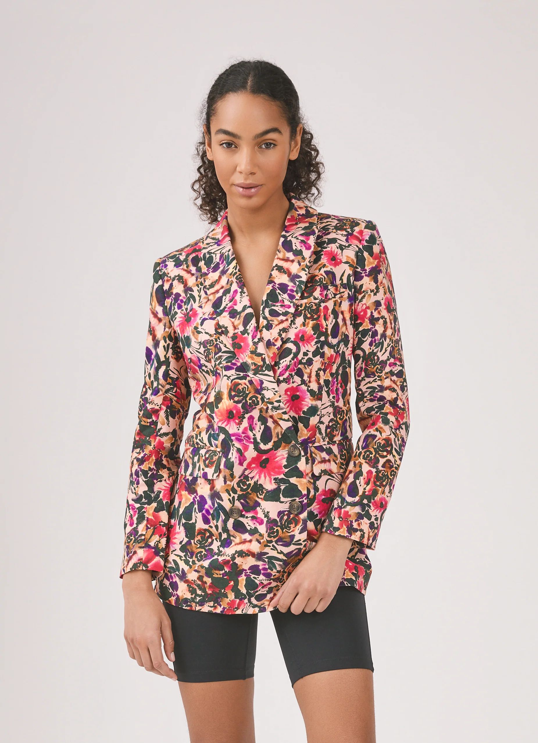 Danielle Floral Blazer Pink | Something Navy | Something Navy