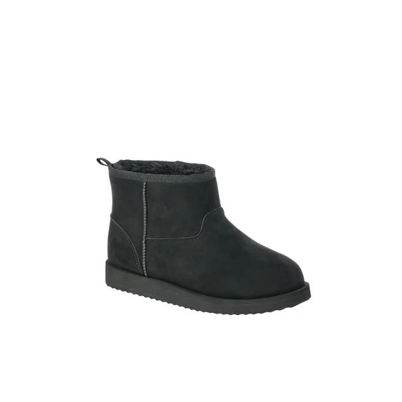 Wonder Nation Little and Big Girls' Faux Shearling Boots | Walmart (US)