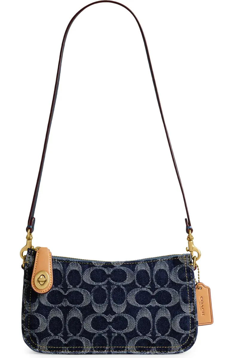 Logo Monogram Convertible Denim Clutch | Nordstrom