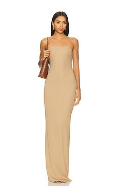 Eterne Tube Maxi Dress in Taupe from Revolve.com | Revolve Clothing (Global)