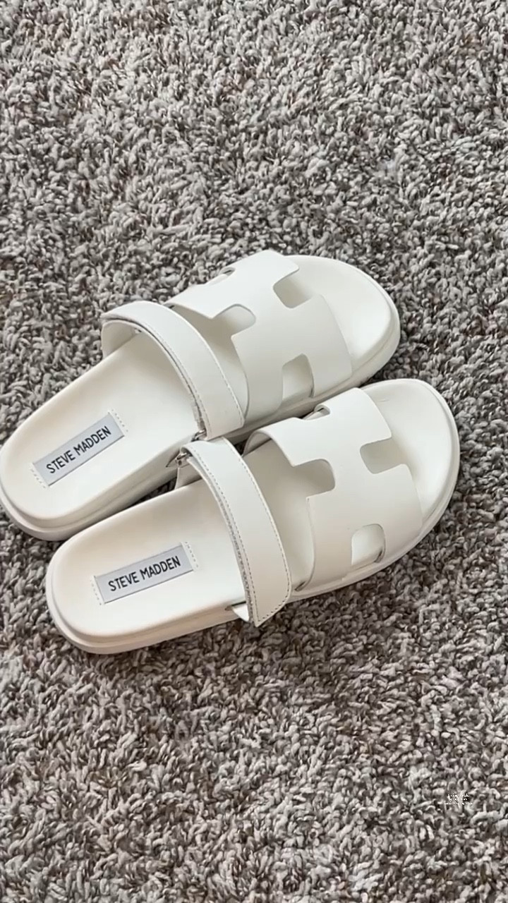 White steve hot sale madden slides