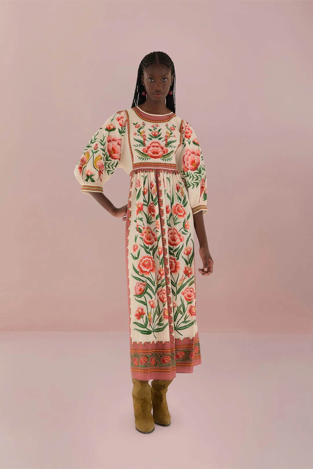 Off-White Ainika Delicate Maxi Dress | Farm Rio EU