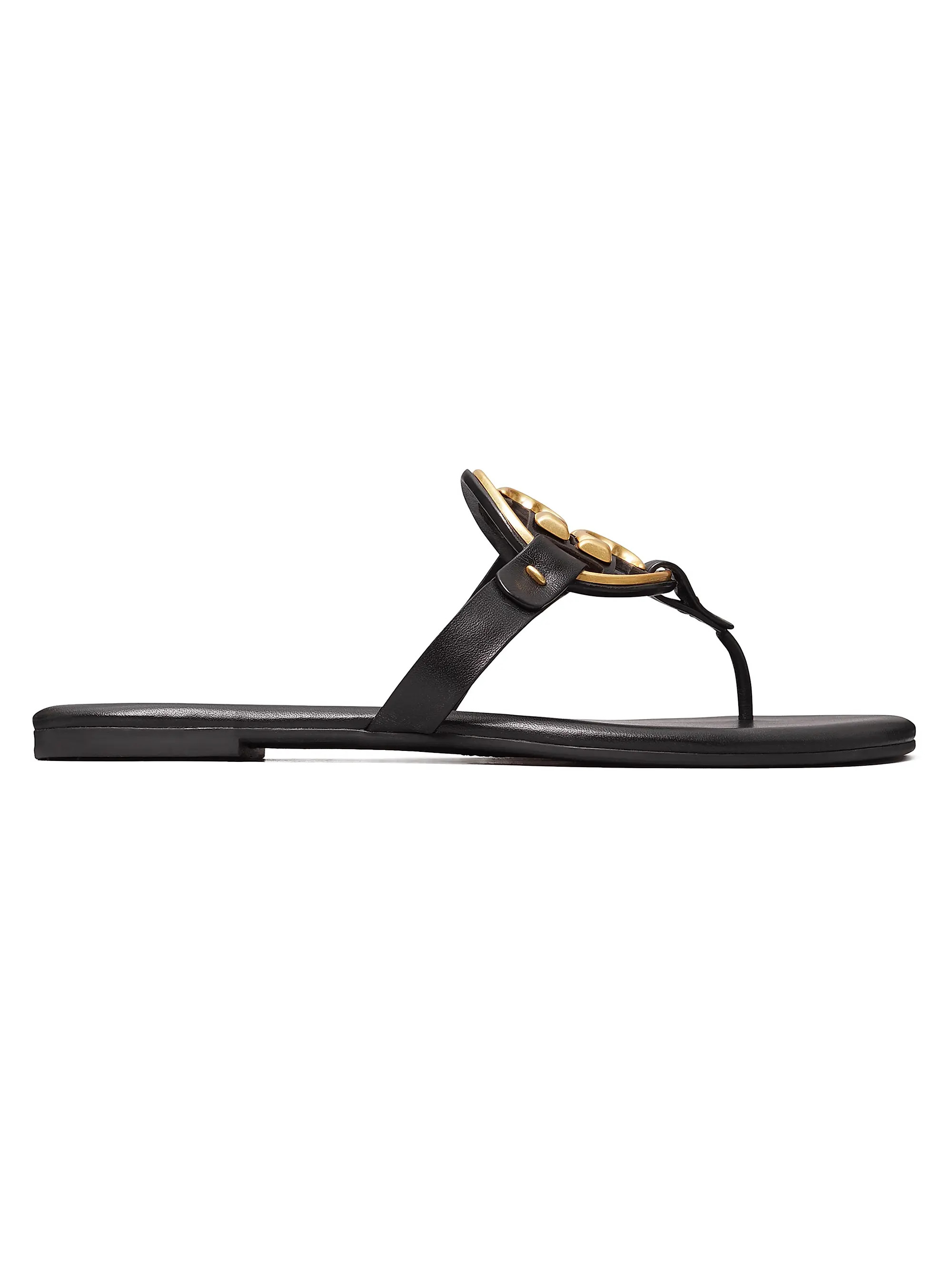 Miller Metal Double T Soft Sandals | Saks Fifth Avenue