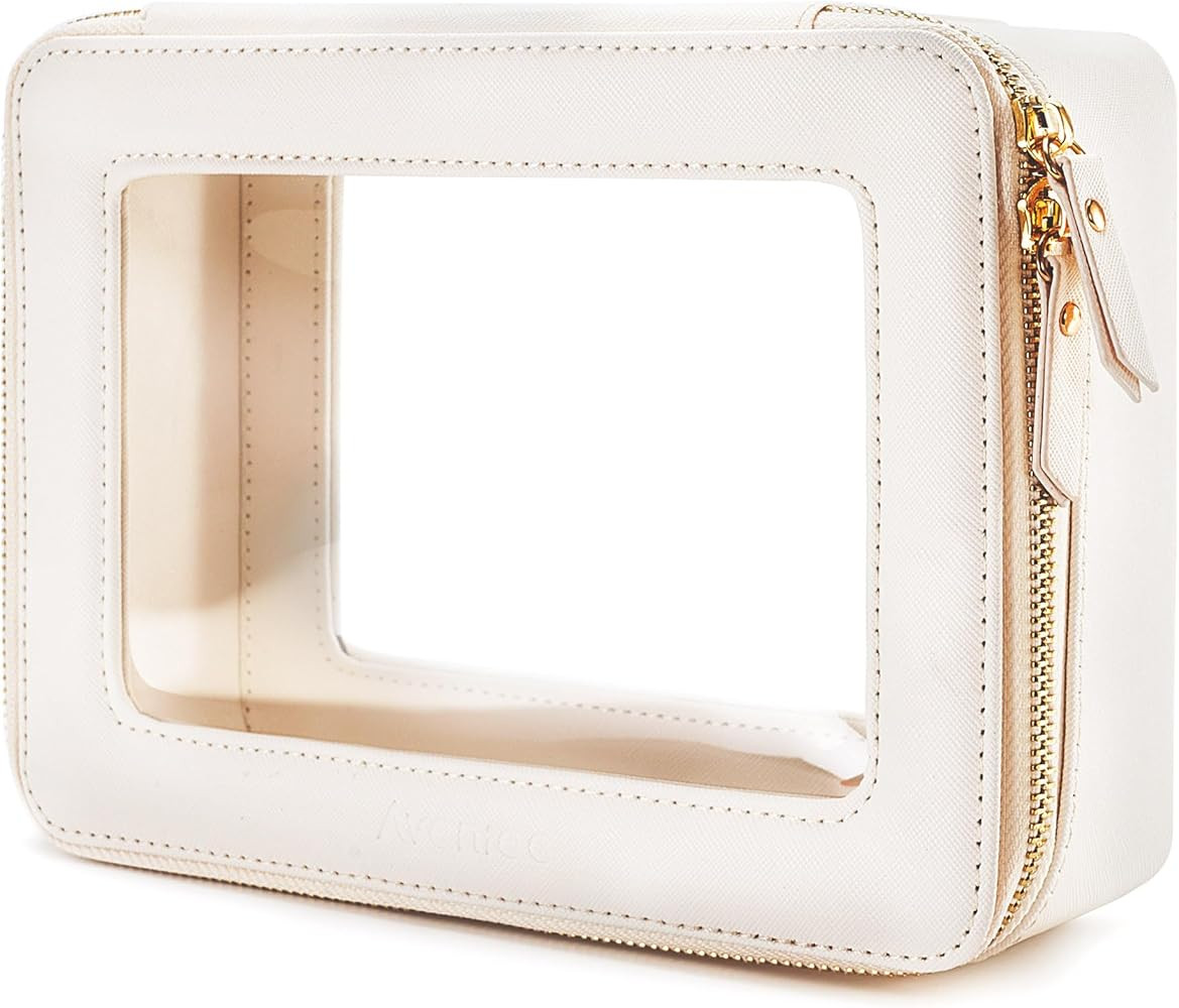 Aveniee Clear Makeup Bag Organizer, Travel Toiletry Bag Cosmetic Case for Women, Portable Make Up... | Amazon (US)