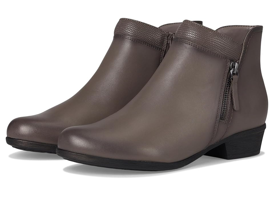 Rockport Carly Bootie Women's Boots Grey Leather : 5.5 M (B) | Zappos