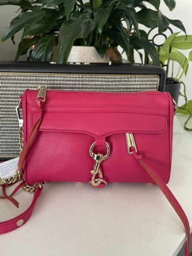 Rebecca Minkoff Mini Mac Crossbody Bag Pink Handbag New | eBay AU