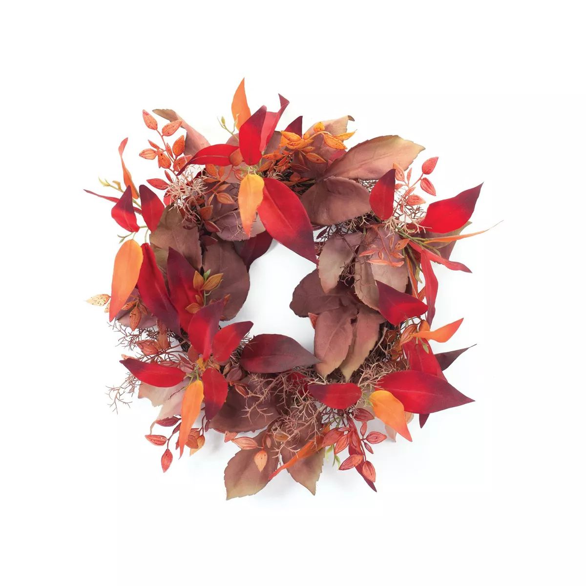 Melrose Mixed Fall Foliage Wreath 19"D | Target