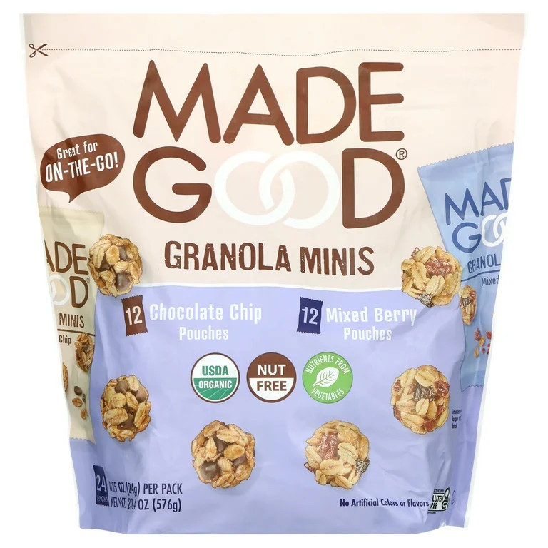 Made Good Organic Granola Minis Variety Pack, 0.85 Ounce (24 Count) - Walmart.com | Walmart (US)