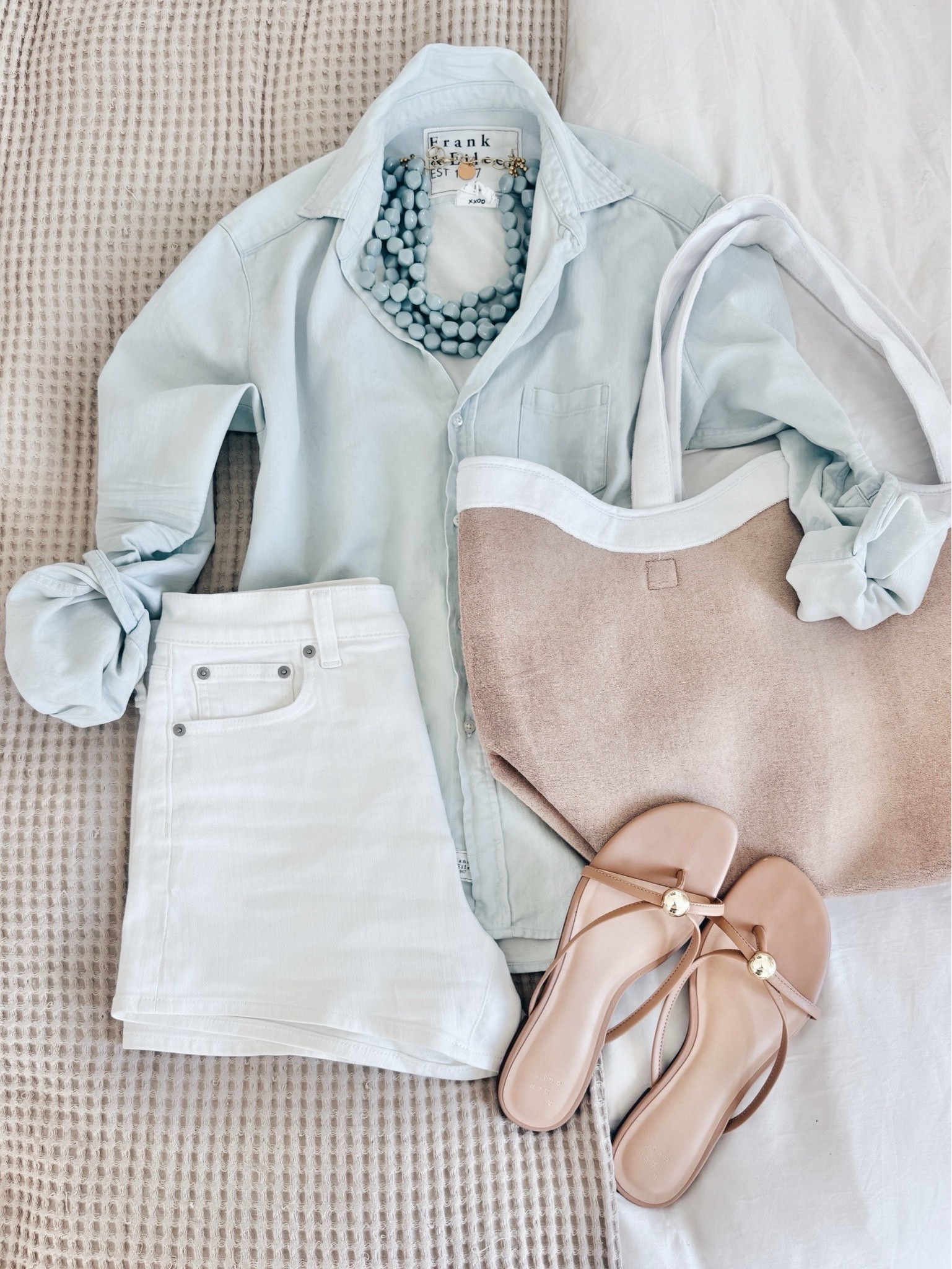 Summer outfit. Beach vacation outfit. I size up one in denim shorts.  Sharing a save option for this shirt.

#LTKdayinmylife #LTKSeasonal #LTKootd