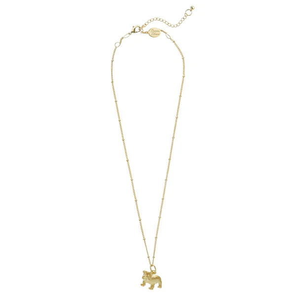 Dainty Bulldog Necklace | Susan Shaw