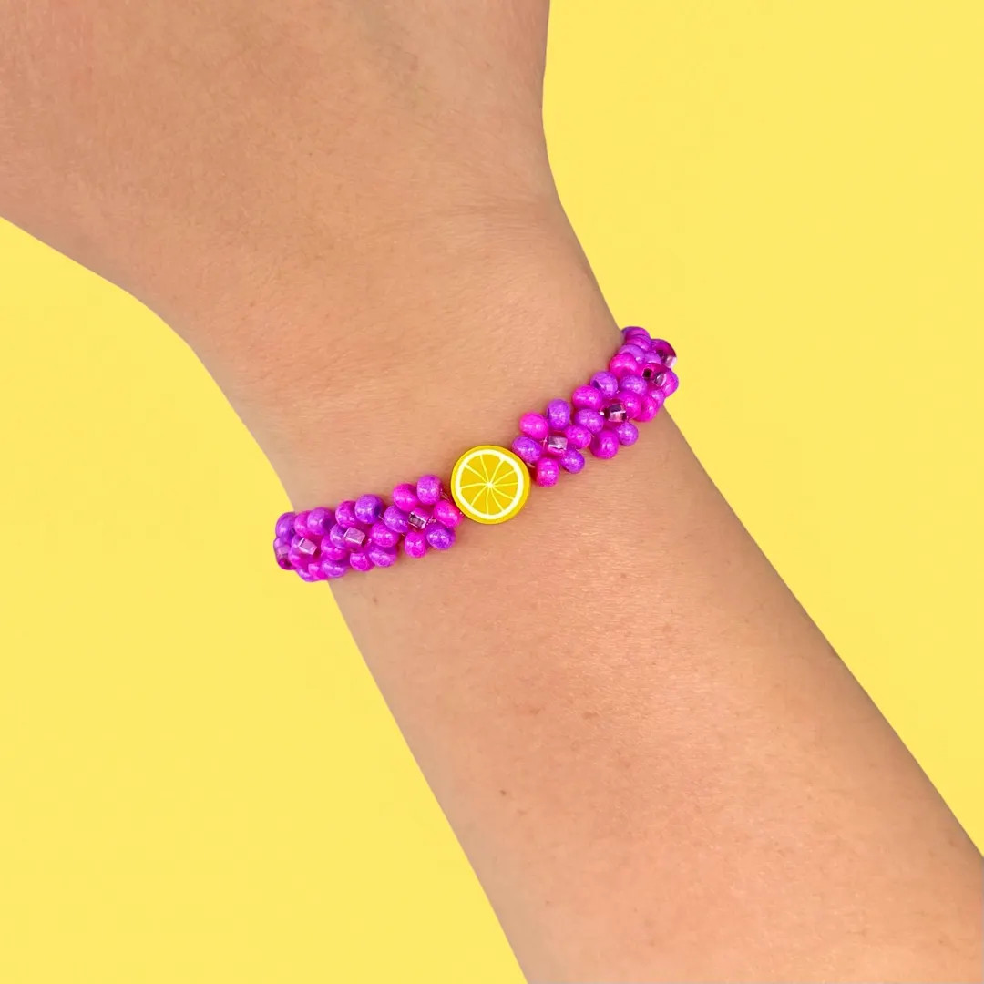 Violet Lemonade Bracelet, Epcot Flower and Garden Bracelet, Flower Bracelet - Etsy | Etsy (US)