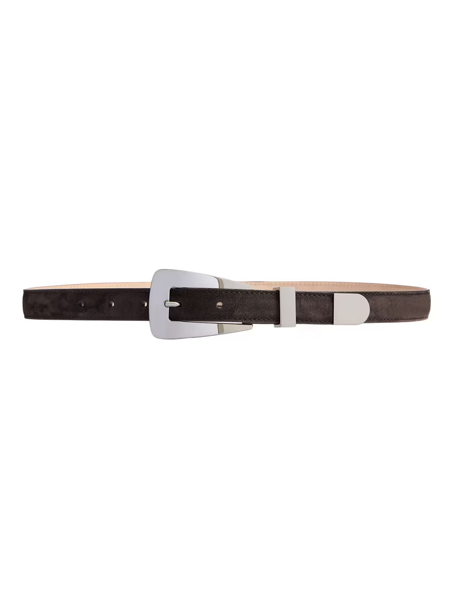 Khaite 25MM Lucca Leather Belt | Saks Fifth Avenue | Saks Fifth Avenue