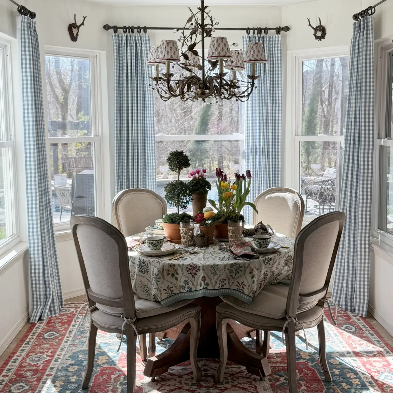 Celia Striped Plaid Curtain | TWOPAGES