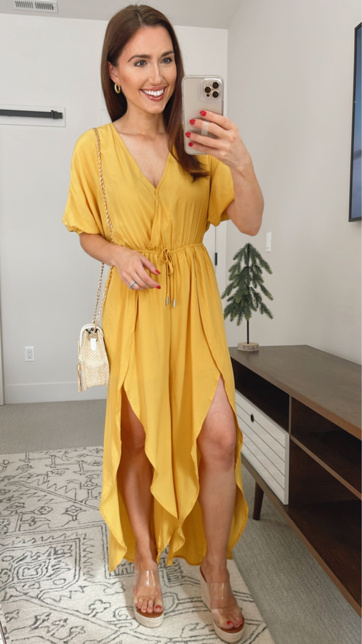 This slit leg jumpsuit is so fun and feminine for spring and summer! It would be perfect for a vacation or beach wedding. Wearing size S, I’m 5’3”
*message me on IG for links to accessories*

Jane fashion, affordable style, vacation dress, summer dress, spring dress,

#LTKunder50 #LTKFind #LTKSeasonal