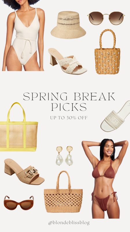 Spring Break Picks up to 30% off 

Beach bag, women’s swimsuit, straw bag, rattan shoes, straw shoes, beach outfit, spring break outfit 

#LTKtravel #LTKfindsunder50 #LTKswim