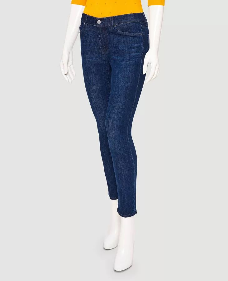CURVY SKINNY ANKLE JEANS IN DARK WASH | Ann Taylor Factory